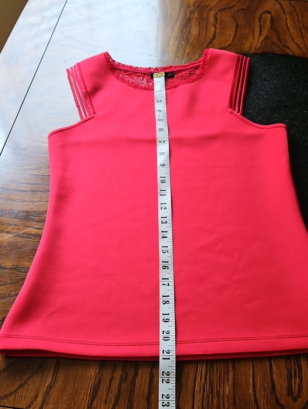 Dynamite Lace Racerback Tank Top S In Cherry Red - Picture 11 of 12